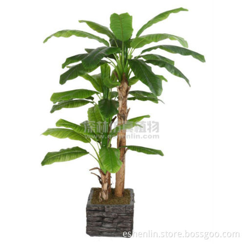 shenlin 2017 new multiple trunks artificial banana tree plants